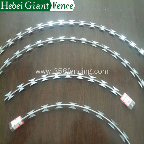 Hot Dipped Security Fencing Razor Barbed Wire Fence